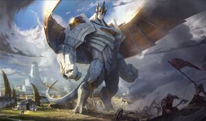 Galio, a Living Petricite Statue