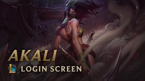 Akali, the Rogue Assassin - Login Screen