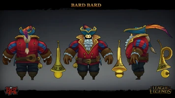 Bard der Barde Model 1 (vom Riot-Künstler Oscar 'shadowMacuahuitl' Monteon)