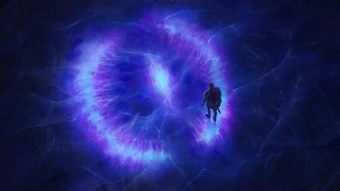 Ein Wächter, gefangen unter wahrem Eis