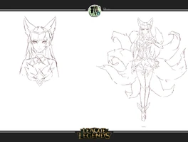 Sternenwächterin Ahri "Licht und Schatten" Konzept 4 (vom Riot-Künstler VK_wenqi)
