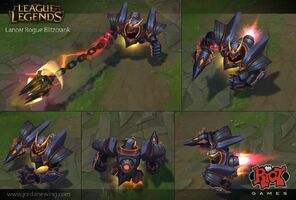 Ruchlose Lanze Blitzcrank Model 3 (vom Riot-Künstler Jordan Ewing)