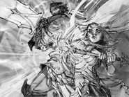 Garen and Lux "For Demacia" Illustration (by Riot Artist Eric Canete)