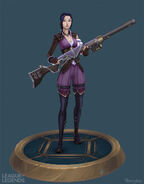 Arcane Caitlyn Model 2 (by Riot Artist Yekaterina 'SilverUnicorn' Bourykina)