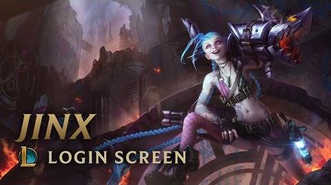 Jinx, Wystrzałowa Wariatka - Ekran logowania