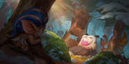 Proto Poro "Legends of Runeterra" Illustration (by Riot Contracted Artists Kudos Productions)