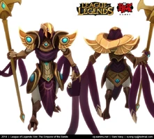 Azir Model (vom Riot-Künstler Sam 'cgsammu' Yang)