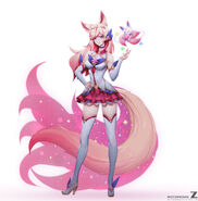 Star Guardian Ahri Concept 9 (by Riot Artist Paul 'Zeronis' Kwon)