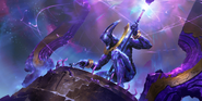 Arbiter of the Peak "Legends of Runeterra" Illustration (by Riot Contracted Artists Sixmorevodka Studio)