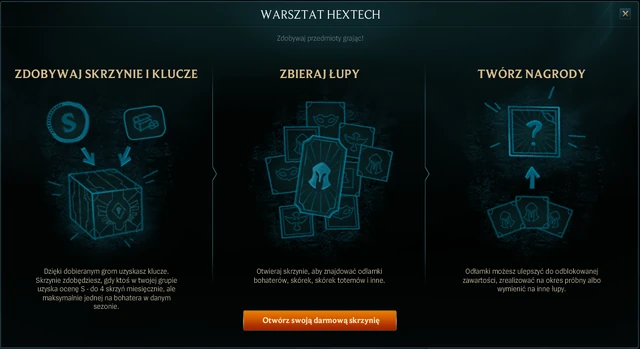 Informacja o uruchomieniu Warsztatu Hextech