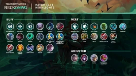 TFT 11.12 Patch Highlights