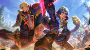 Battle Academia Garen and Wukong Splash Concept 2 (by Riot Contracted Artist Ina Wong)