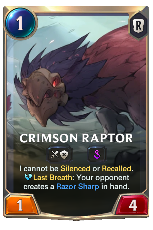 Crimson Raptor Legends Of Runeterra League Of Legends Wiki Fandom