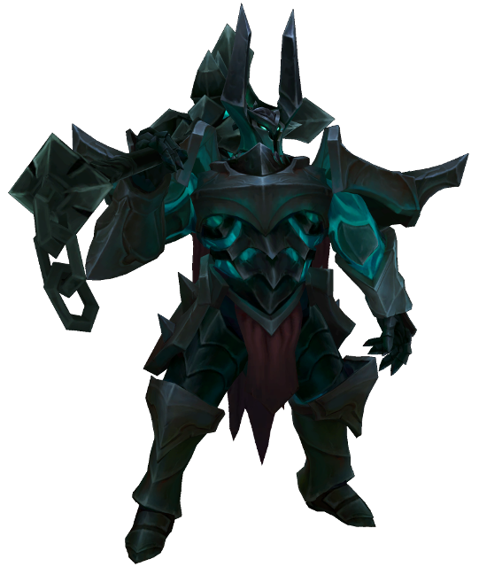 Legends of Runeterra Mordekaiser and his followers in original green color  : r/loreofleague