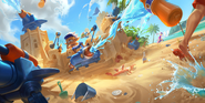 Pool Party Heimerdinger "Legends of Runeterra" Illustration 2