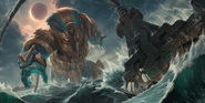 Worldbreaker Nautilus "Legends of Runeterra" Illustration 1 (by Riot Contracted Artists Polar Engine)