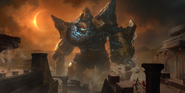 Worldbreaker Malphite "Legends of Runeterra" Illustration 1 (by Riot Contracted Artists Polar Engine)