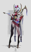 Blood Moon Elise Concept (by Riot Artist Paul 'Zeronis' Kwon)