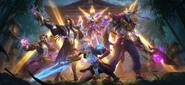 NOVA Lee Sin, Lucian, Morgana, Nasus and Riven