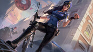 Officer Caitlyn Splash Update Concept 3 (by Riot Contracted Artist Edward Chee)