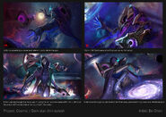 Dark Cosmic Jhin Splash Concept 1 (by Riot Artist Bo Chen)