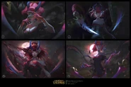 Blood Moon Evelynn Splash Concept (by Riot Artist Esben Lash Rasmussen)