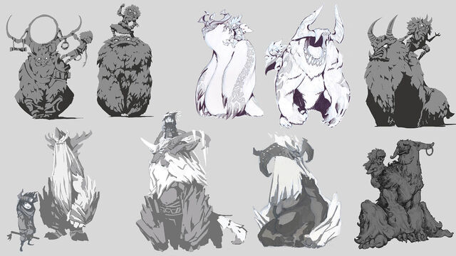 Concept art from Nunu-dome, the single day of exploration.