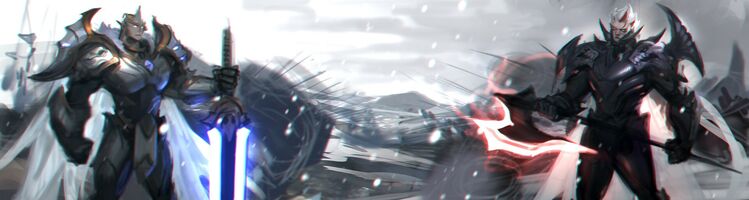 Darius Garen Gottkönig Splash Konzept 01.jpg (169 KB) Gottkönig Darius und Gottkönig Garen Splash Konzept 1 (von den Riot-Künstlern Alex Flores und Pan Chengwei)