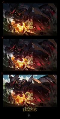 Ruchlose Lanze Blitzcrank Splash Konzept 2 (vom Riot-Künstler Jojo So)