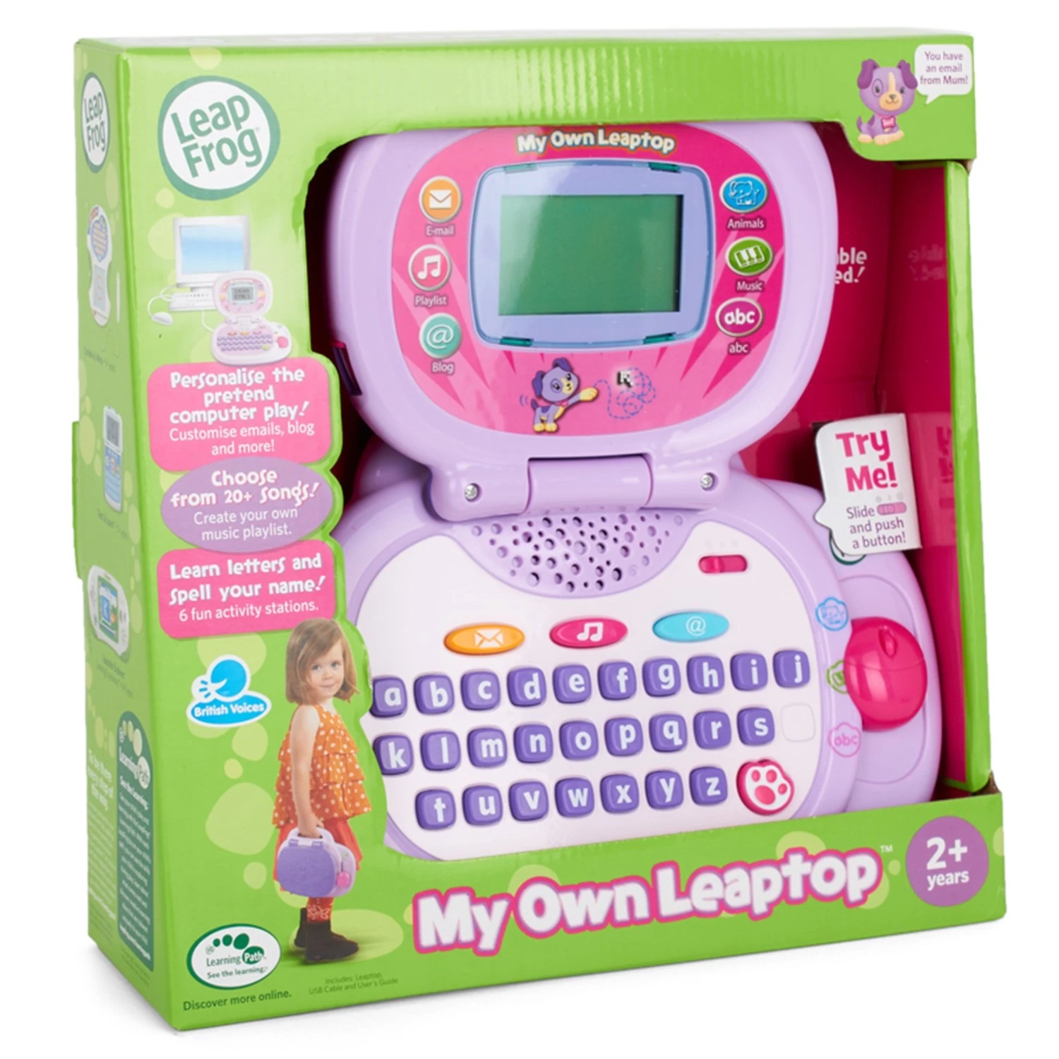 Leapfrog 2-in-1 Leaptop Touch LeapFrog My Own Leaptop Green