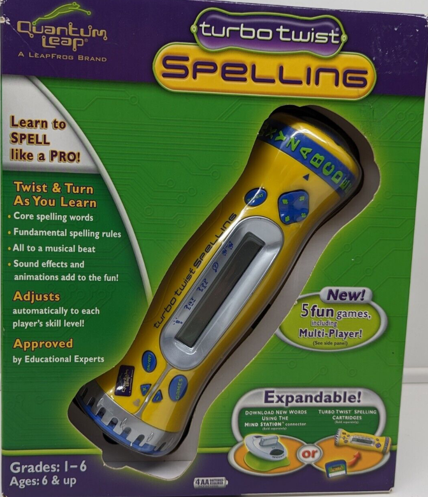 Leapfrog Quantum Leap Yellow Turbo Twist Spelling Learning System  Electronic Toy -  Hong Kong