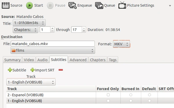 Subs2srs-experiment-handbrake-matando