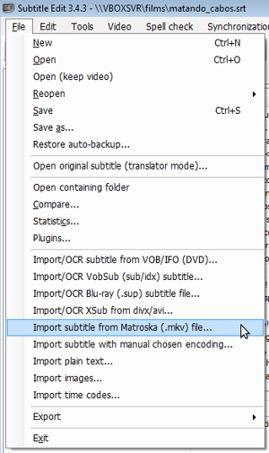 Subs2srs-experiment-subtitle-edit-import-from-mkv