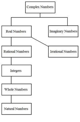 real number system chart