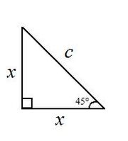 45-45-90 triangle