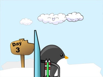 THE ONLY PENGUIN THAT CAN FLY!? - LEARN TO FLY 3! - Flash Player