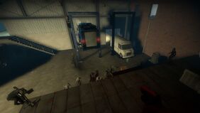 The lift that very SLOWLY brings down the reinforced truck