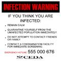 Infectionwarning display