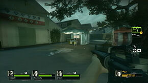 L4D2 Survival: Port Passing 4-Player Split Screen Pool Hold 