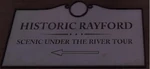 Sign advertising Historic Rayford