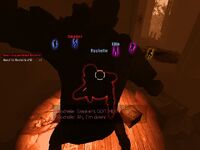 Rochelle caught before getting to jump onto the caravan.