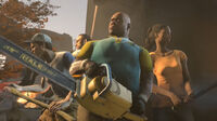 The Left 4 Dead 2 Survivors as they appear on the E3 09 trailer.