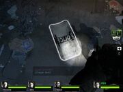 Riot shield on the ground