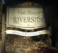 Ad to visit Riverside, known for its church