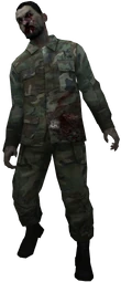 An Infected in U.S. Army uniform (National Guard).