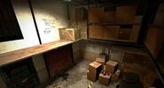 Inside the safe room storage room in Newburg