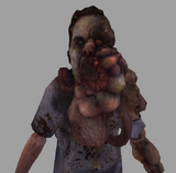 A close-up of the Smoker in Left 4 Dead 2.