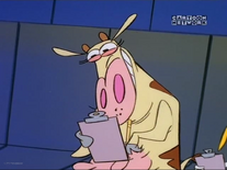 Cow (Cow & Chicken) (Ambidextrous, mostly right-handed)