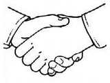 Left-handed handshake