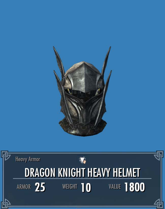 skyrim dragon helmet